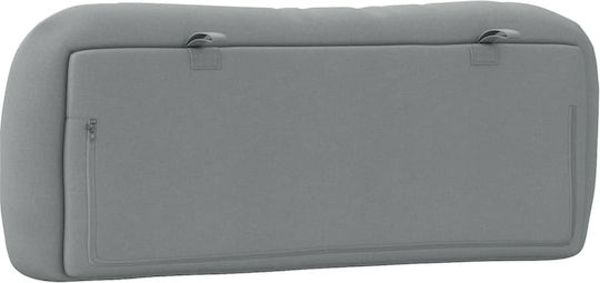 vidaXL Stoff-Kopfstütze Für Betten Helle Graue Farbe 100x48cm