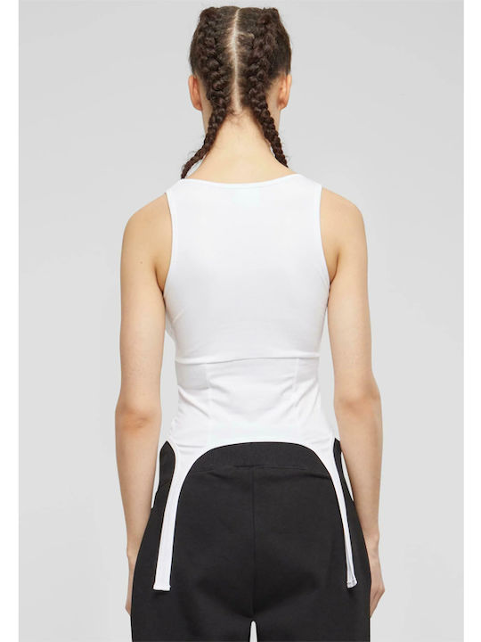 Karl Kani Og Corset Strap T-shirt Γυναικείο (kw241-002-2) Λευκό Karl Kani Og Corset Strap T-shirt Γυναικείο (kw241-002-2) Λευκό