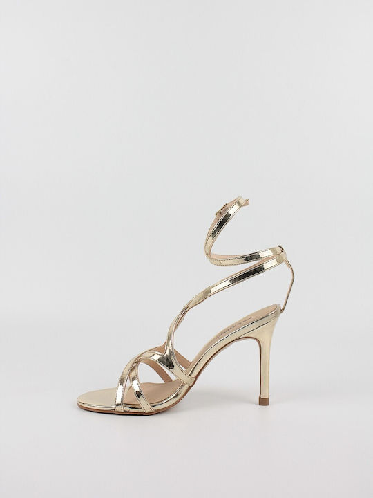 Wall Street Damen Sandalen in Gold Farbe