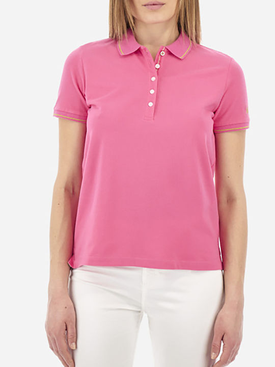 La Martina Women's Polo Blouse Short Sleeve Pink