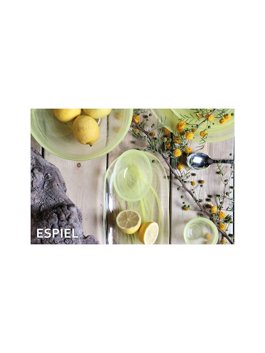 Atlas Filtri Set of Glasses Water made of Glass in Yellow Color 270ml 6pcs
