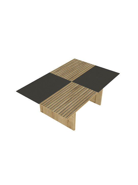 Masa Centrală Rectangulară Venita Din Lemn Sapphire Oak - Gri Închis L90xL60xÎ33.8cm
