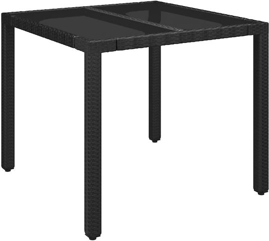Garten- und Outdoor-Möbelsets 3 Stück Schwarz mit Kissen