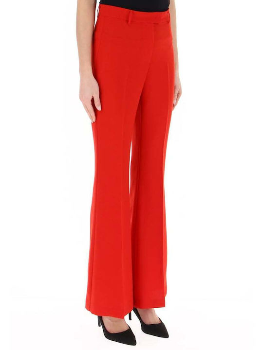 Women's Fabric Trousers Red
