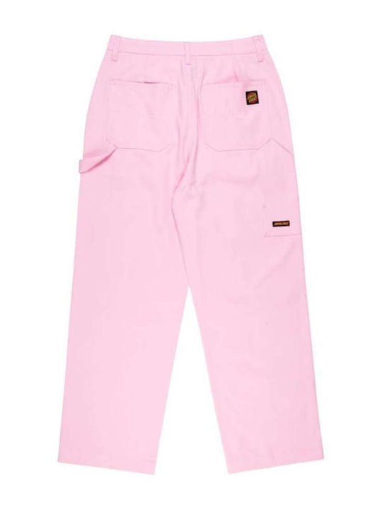 Damen Stoff Hose Rosa