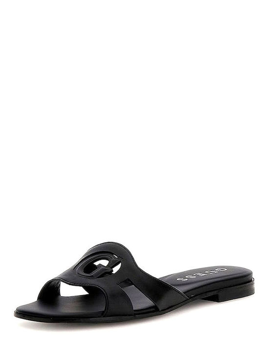 Guess Damen Flache Sandalen in Schwarz Farbe