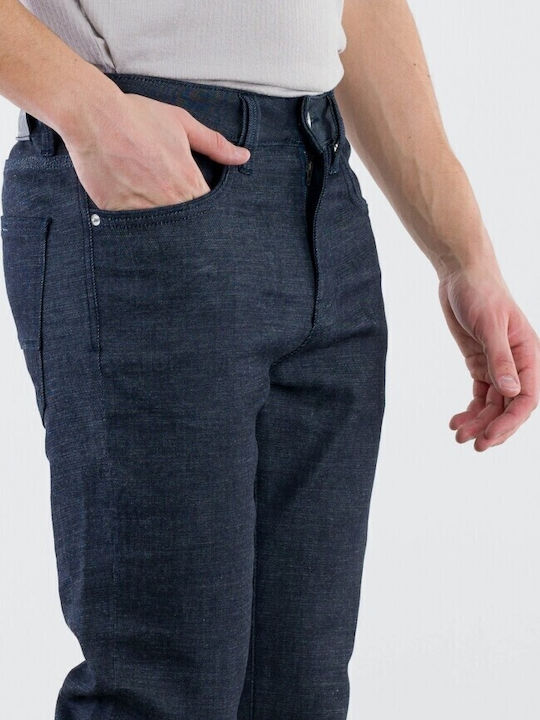 Ανδρικό Παντελόνι Τζιν με Slim Εφαρμογή Μπλε