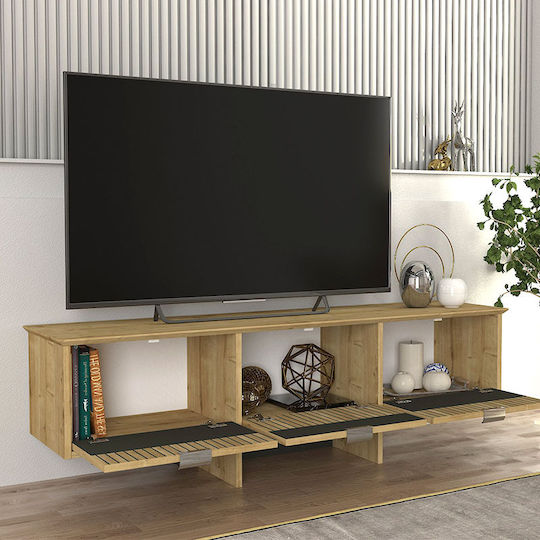 Venita Επιδαπέδιο Sapphire Oak - Ανθρακί 150x35x45.3εκ.