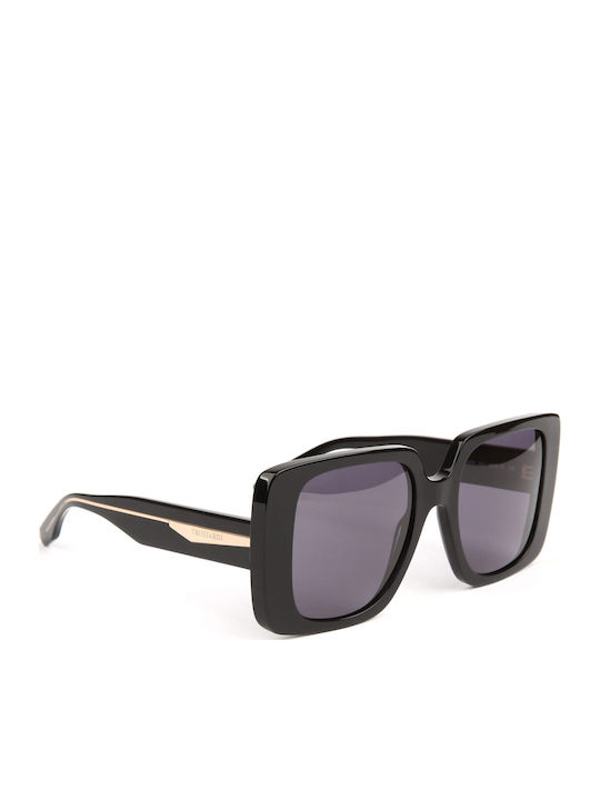 Trussardi Ochelari de soare Μαύρα cu Cadru & Gri Lentilă Trussardi Ochelari de soare Μαύρα cu Cadru & Gri Lentilă