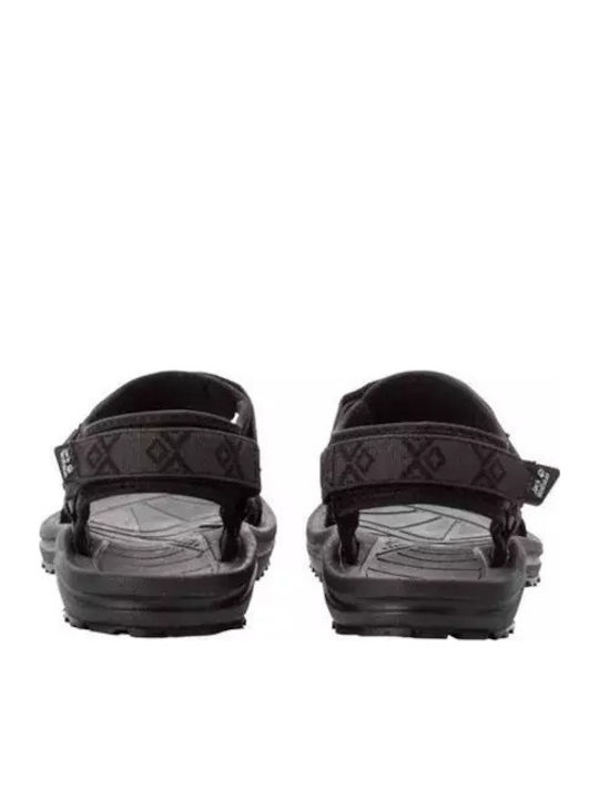 Breaker Women's Flat Sandals Sporty in Black Color