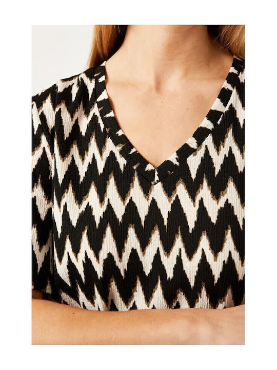Sommer Mini Damenkleid Schwarz