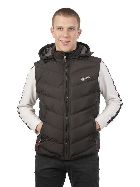 G325 Black Gillet Vcode-Men's Sleeveless Black