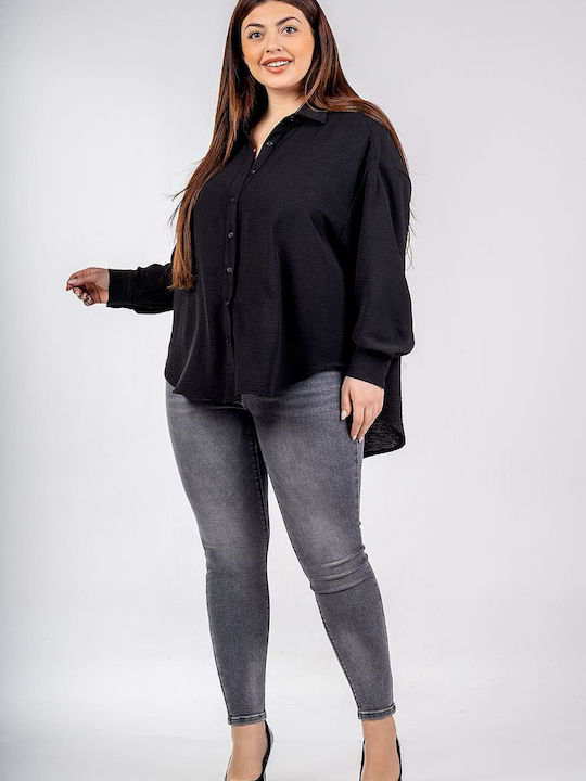 Lovesize Women's Long Sleeve Shirt Black