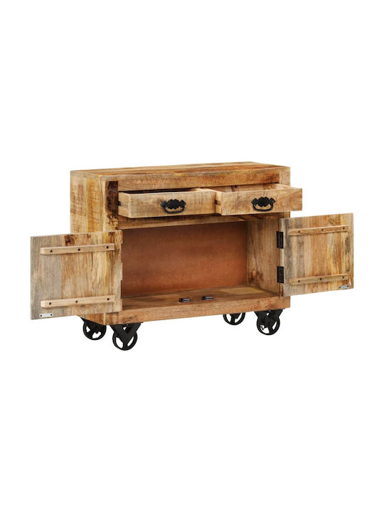 Sideboard made of Solid Wood with Drawers Brown 80x30x65cm