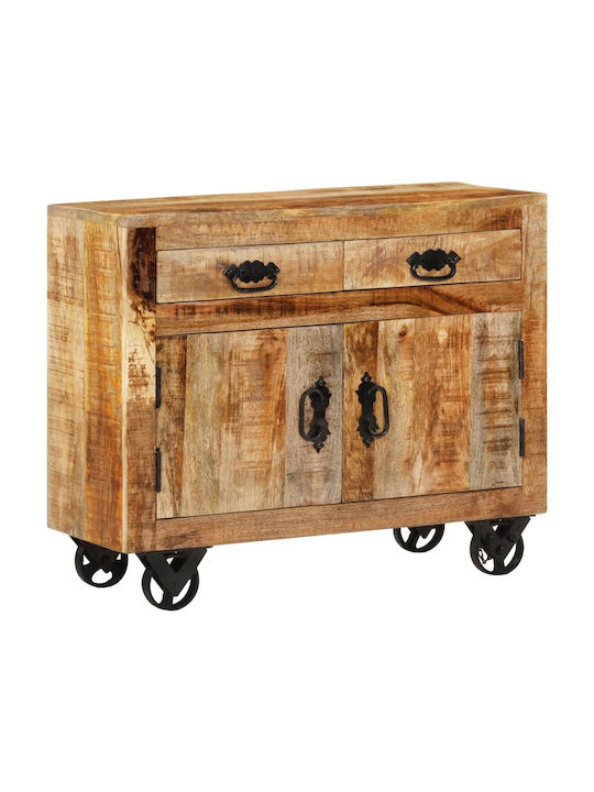 Sideboard made of Solid Wood with Drawers Brown 80x30x65cm