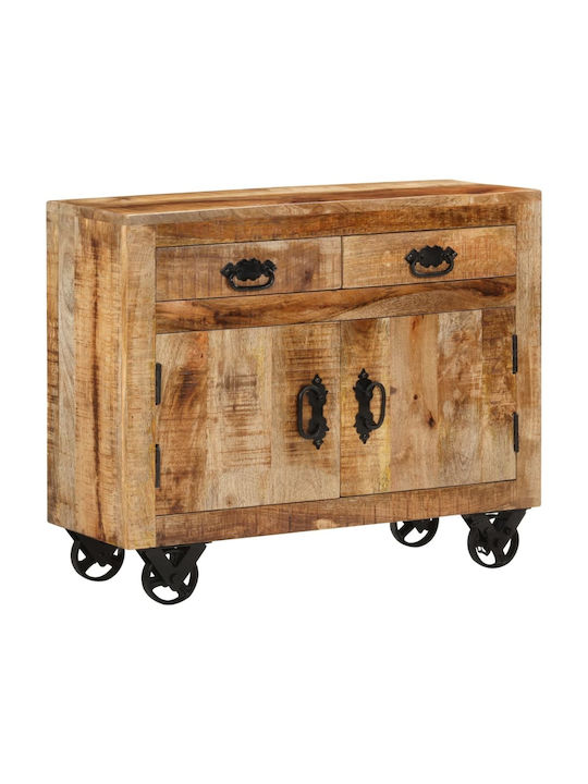 Sideboard made of Solid Wood with Drawers Brown 80x30x65cm