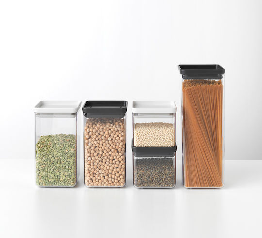Brabantia Ваза за Обща Употреба с Капак Пластмасова Сива 1600ml