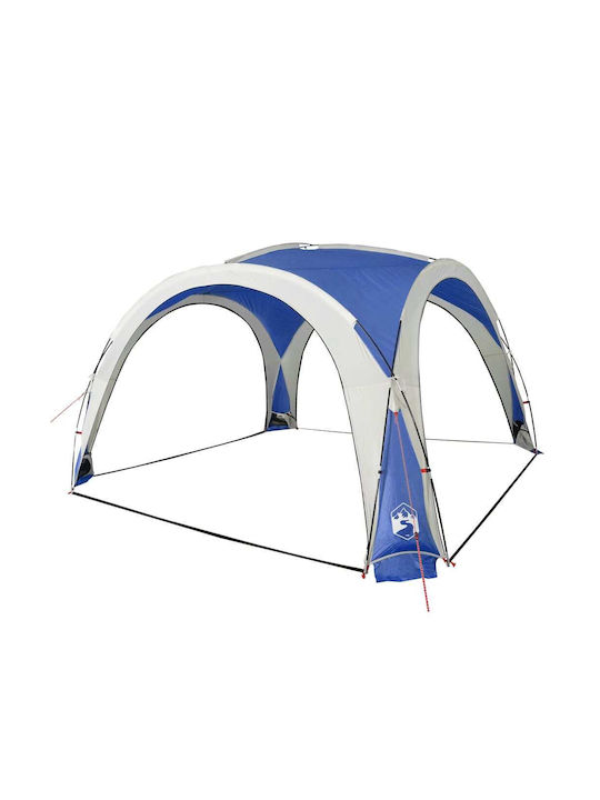 vidaXL Πτυσσόμενο Κιόσκι Κήπου Μπλε 3.6x3.6m