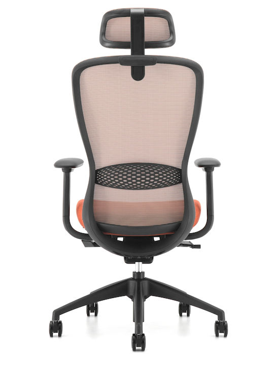 ErgoAction Action Chair VX Scaun De Birou Cu Brațe Reglabile Negru-Portocaliu