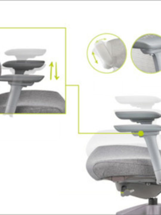 ErgoAction Action Chair VX Scaun De Birou Cu Brațe Reglabile Negru-Portocaliu