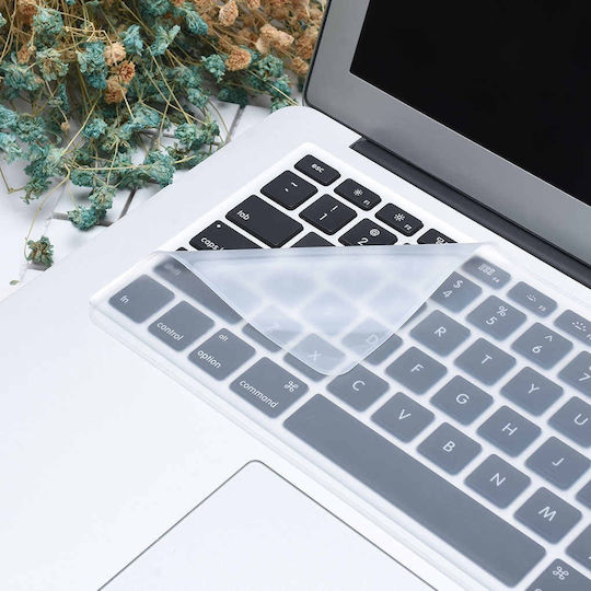 Αυτοκόλλητο Πληκτρολογίου Laptop Keyboard Protective Film, Transparent Silicone, Reusable, Universal Size, 13 x 31 cm