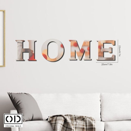 Self-Adhesive Mirror For Wall Stickers & Murals And Interior Design Premium Acrylic PVC Set Of 4 Letters Original Deals