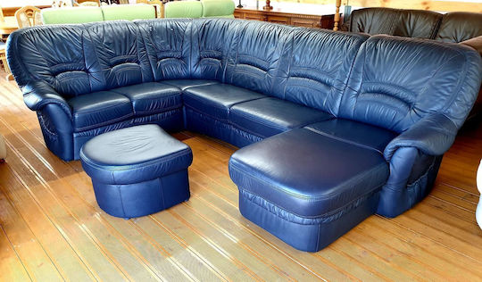 Țesătură pentru Mobilier Piele ecologică 50x138buc Royal Blue