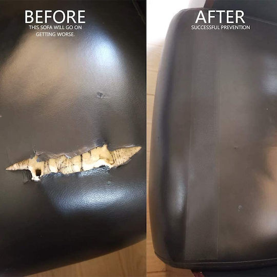 Țesătură pentru Mobilier Piele ecologică 50x138buc Negru