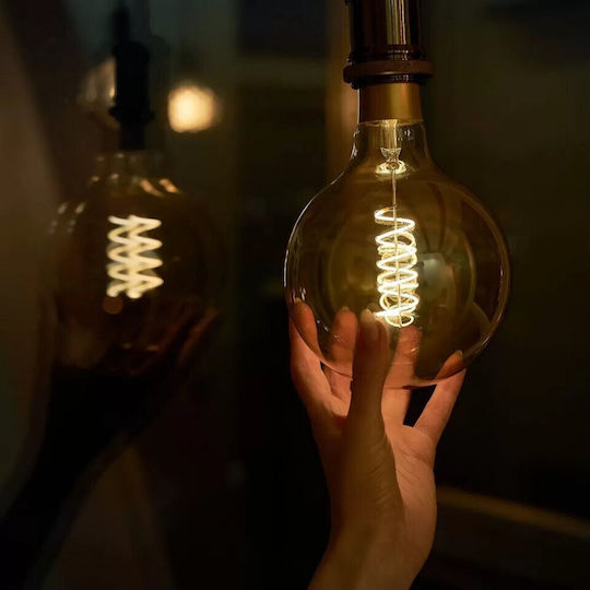 Shelly Smart Λάμπα Vintage LED 4W για Ντουί E27 και Σχήμα G125 Θερμό Λευκό 260lm Dimmable