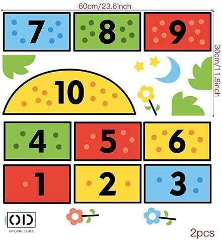 Autocolant Decorativ pentru Copii Perete 60x30buc