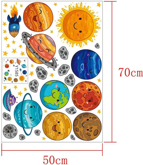 Kinder Wandsticker Dekoratives 70x50cm