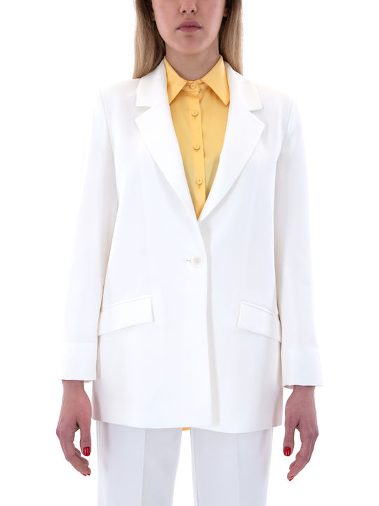 MY T Women's Blazer White