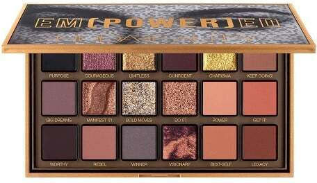 Huda Beauty Παλέτα με Σκιές Ματιών σε Στερεή Μορφή Ενδυνάμωση, 18 Χρώματα 16.8gr