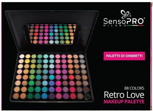 SensoPro Paletă cu Farduri de Pleoape Matifiant Formă Solidă Retro Love
