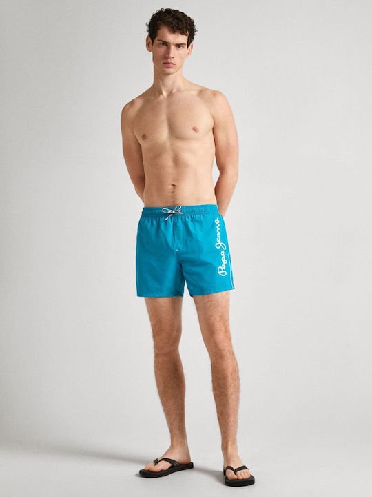M Logo Men's Swimwear Shorts Blue