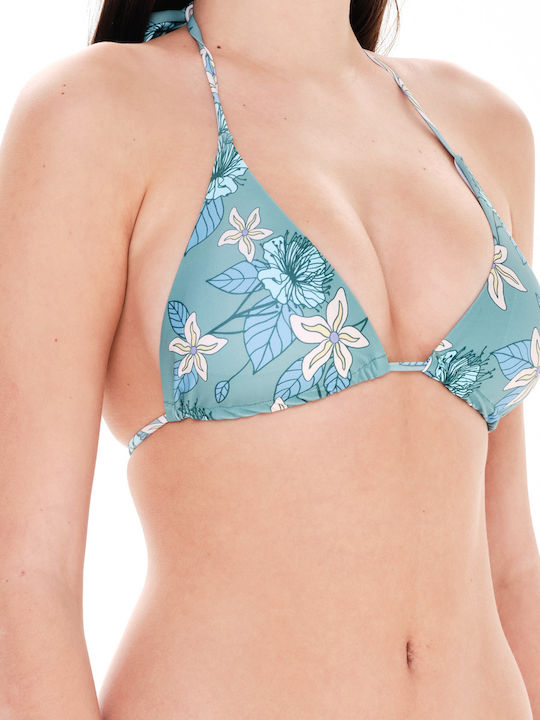 Bikini Set Triangle Top & Slip Bottom Light Blue