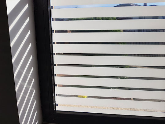 Decorative Window Film, Sun Protection Sticker, 60 X 200 Cm, 2 X 4 Cm Stripes, Original Deals