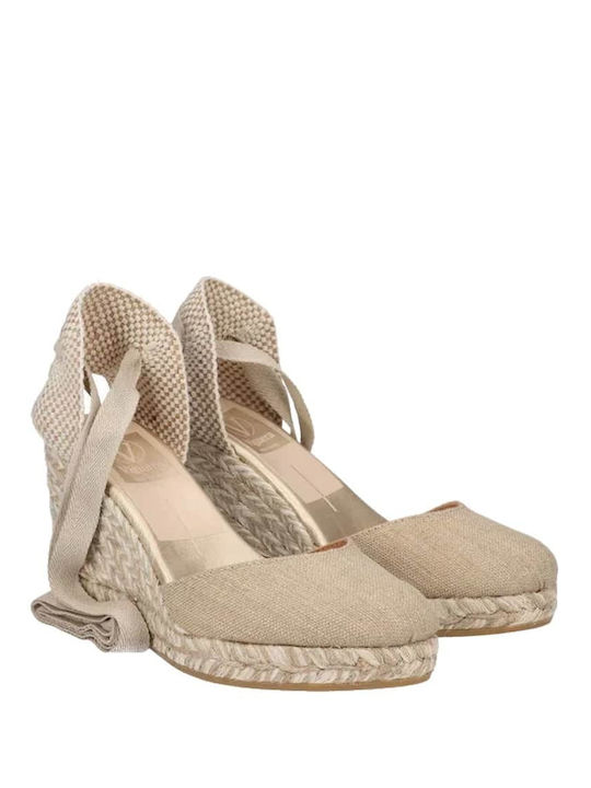 Viguera Damenplattformen im Espadrilles-Stil Goldene