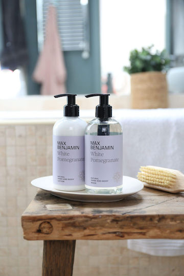 Max Benjamin White Pomegranate Herbal Shower Gel and Lotion 300ml