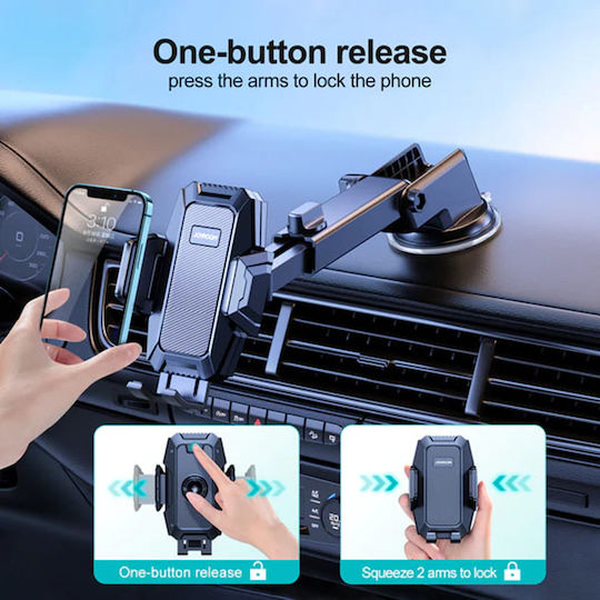 Joyroom Car Mobile Mount with Adjustable Hooks Black