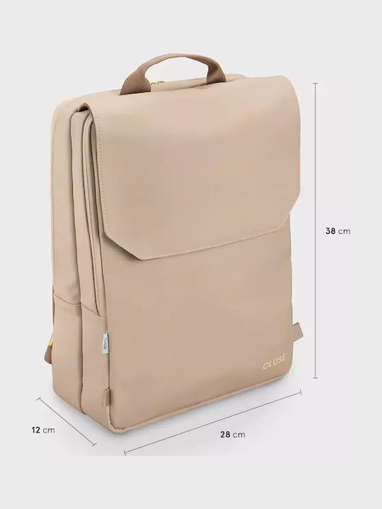 Cluse Le Réversible Backpack, Beige Dark Brown, Gold Colour