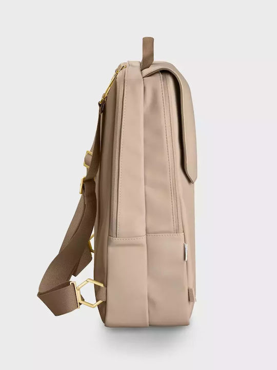Cluse Le Réversible Backpack, Beige Dark Brown, Gold Colour