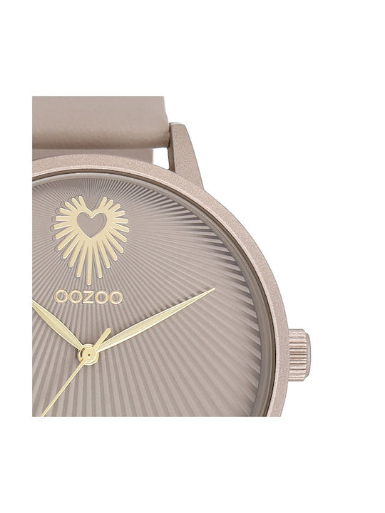 Oozoo Timepieces Watch in Beige / Beige Color