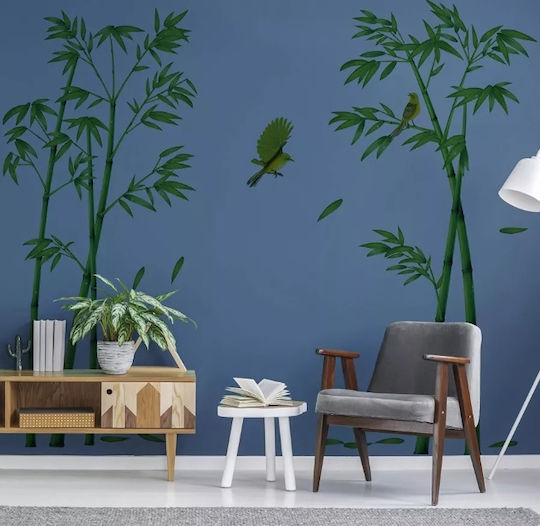 Dekorative Sticker für Möbel und Wand, Bambus Pflanzen und Vögel Colibry, 295 X 165 Cm, Original Deals