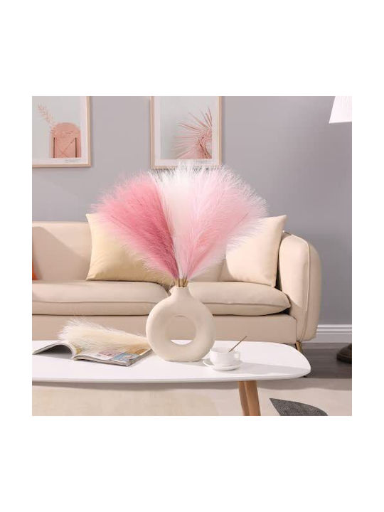 Διακοσμητικό Φτερό Pampas grass Ροζ 43.5cm 3τμχ
