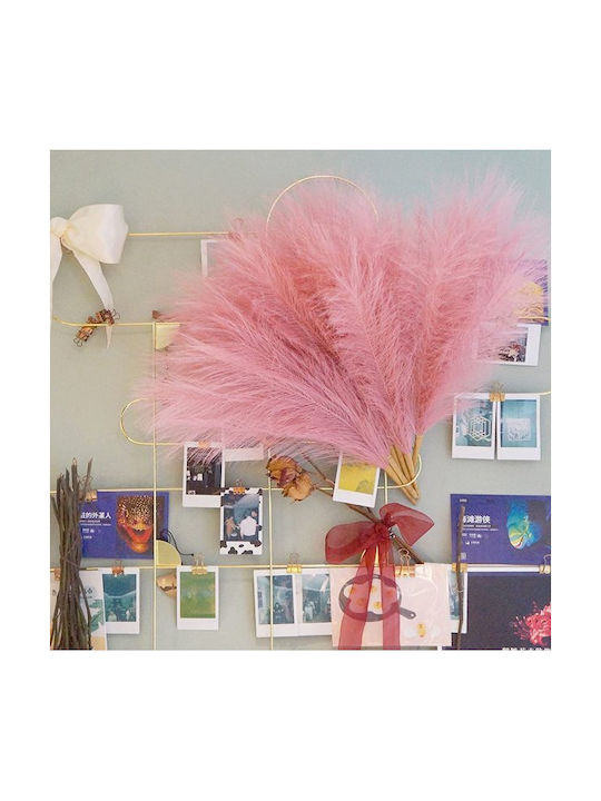 Διακοσμητικό Φτερό Pampas grass Ροζ 43.5cm 3τμχ