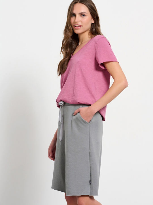 Women's Sporty Bermuda Shorts Gray