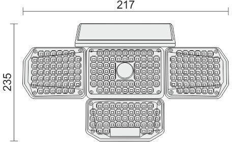 Spot Light Στεγανός Ηλιακός Προβολέας LED 8W Θερμό Λευκό 3000K με Αισθητήρα Κίνησης και Τηλεχειριστήριο IP65