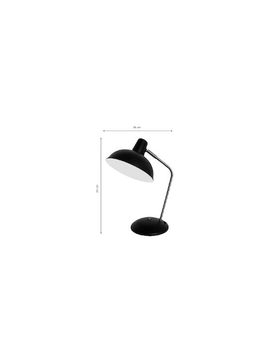 Inlight Φωτιστικό Γραφείου για Ντουί E27 σε Μαύρο Χρώμα