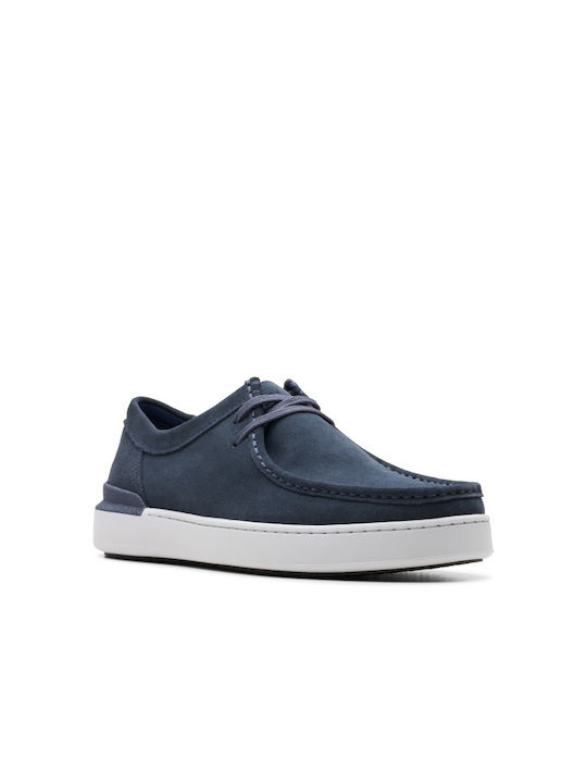 Clarks Leder Herren Slip-Ons Blau